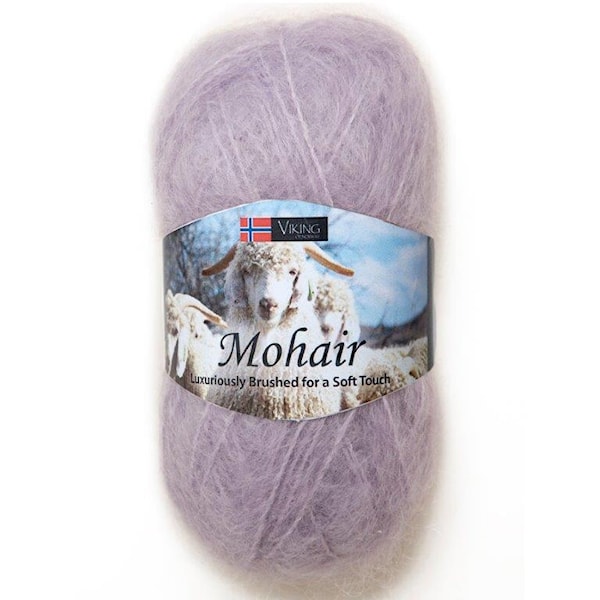 Viking of Norway Mohair Garn Mohairmix 50g Ljuslila 368