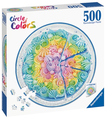 Circle Of Colors Rainbow Cake Pussel 500 bitar Ravensburger