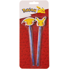 Pokémon Blyertspennor 2-pack med Suddgummi
