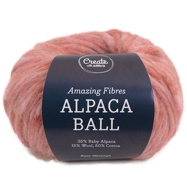 Adlibris Alpakka Ball 50g Rose Melange A703