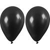 Ballonger, dia. 23 cm, svart, 10 stk./ 1 pk.