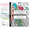 Antistress målarbok, stl. 10,5x14,5 cm,  20 sidor, Flights of Fancy, 1st.