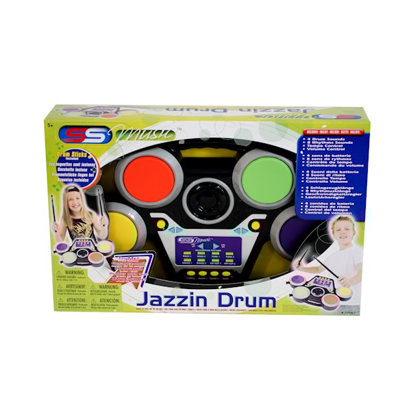 Jazzin Drum Elektroniska trummor Supersonic - musikleksaker Jazzin Drum Elektroniska trummor Supersonic - musikleksaker