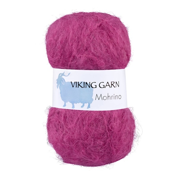 Mohrino Garn 50 g Mørk cerise 573 Viking Garn