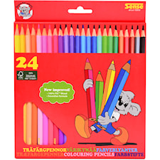 Träfärgpennor 24-pack FSC® Sense