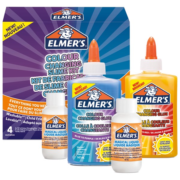 Elmers Slime-kit, colorshift