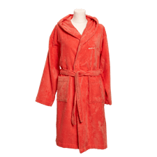 GANT Home Light Velour Morgenkåpe 100 % bomull XS Coral Orange