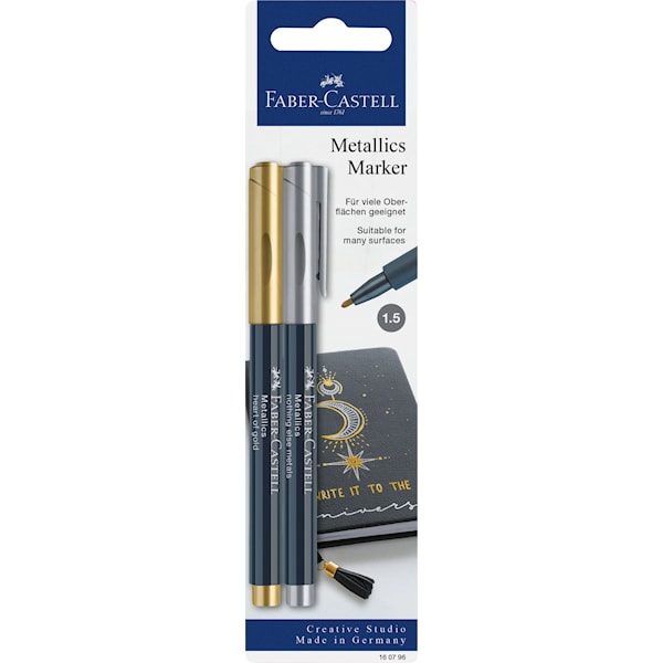 Metallic marker Guld + Silver, Faber-Castell