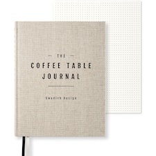 Coffe Table Journal Clean 25,5 x 20 cm Rough Linen 256 sider Paperstyle