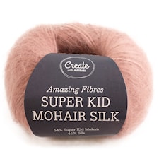 Adlibris, Super Kid Mohair Silk, 25 g, Vintage Pink A548