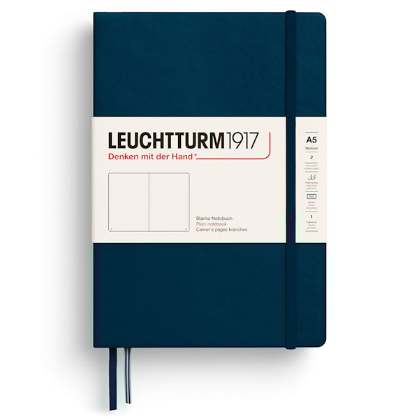 Notatbok A5 Hard Ulinjert Deep Sea Leuchtturm1917