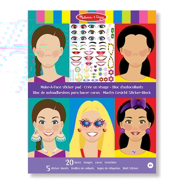 Klistremerkebok Ansikter Melissa & Doug