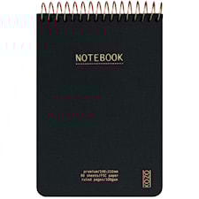 Anteckningsblock A6 Premium Black KOZO