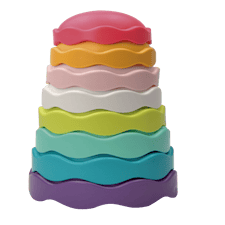 Lelujen pinoaminen Kylpylelu Happy Friend