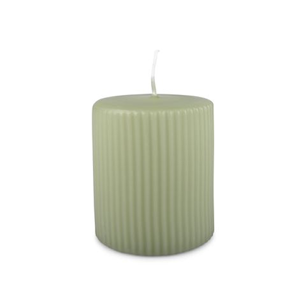 Form Living Blockljus Reliefmönster Parafin 70x75mm Grön Form Living Blockljus Reliefmönster Parafin 70x75mm Grön