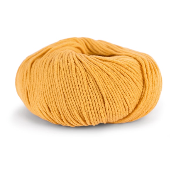 Knit At Home Classic Cotton Merino Villa Mix 50 g lämmin keltainen 818