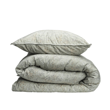 Gripsholm Vincent Bäddset 100% Ekologisk Bomull GOTS 150x210+50x60 cm Lunar Rock