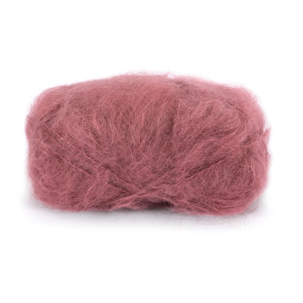 Dale Garn Line Langmo Påfugl Mohair Mix 50 g Mörk Gammelrosa 7909