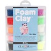Foam Clay® Helmimassa, kimalle, värilajitelma, 10x35 g/ 1 pkk