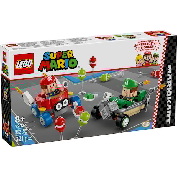 Mario Kart™ – Baby Mario mot Baby Luigi LEGO® Super Mario (72034)