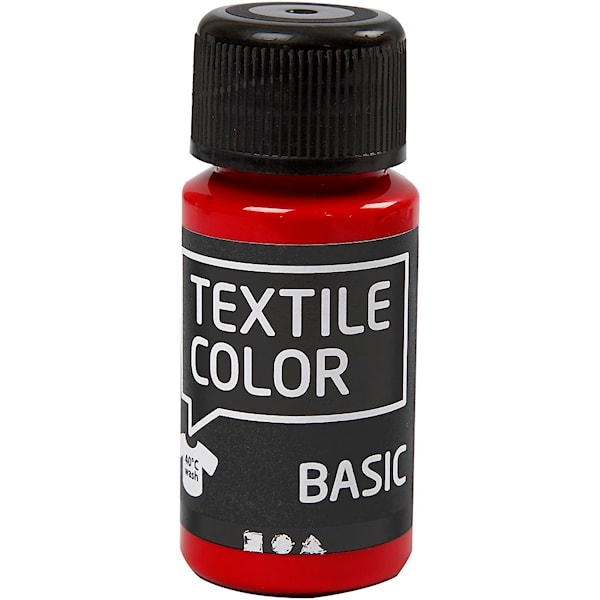 Textile Color Basic, 50 ml, punainen