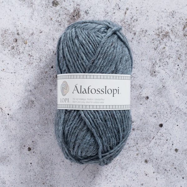 Álafosslopi Garn Ull 100 g Jeansblå Istex (9958)