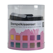 Set Stämpeldyna Basic 3,3x3,3x2 cm 10 st
