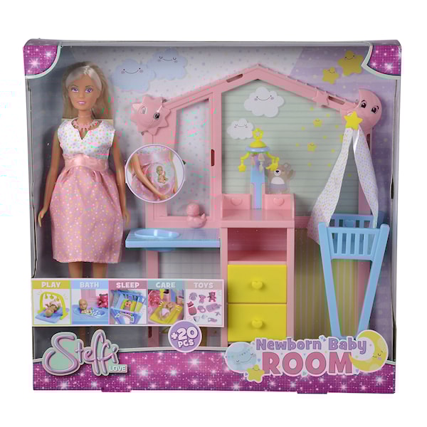 Steffi LOVE Lekesett Babyrom -  Motedukker & Tilbehør - Plast