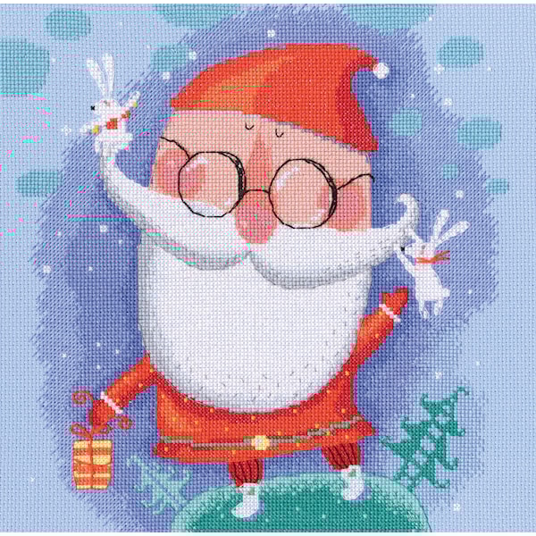 Broderisett leken nisse 24,5 x 25,5 cm RTO