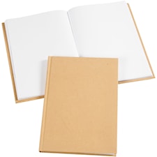 Anteckningsbok A5 Naturfärgad Olinjerad 80 sidor 1-pack