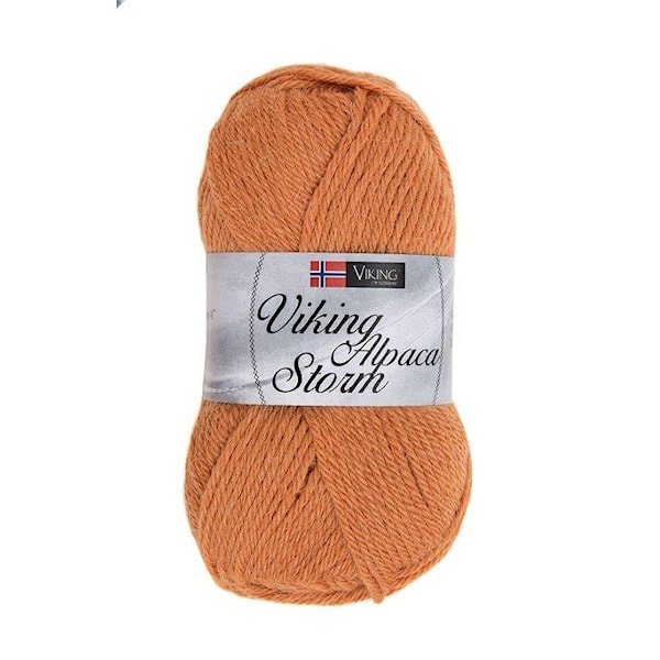 Viking of Norway Alpaca Storm Garn Alpackamix 50g Orange 551