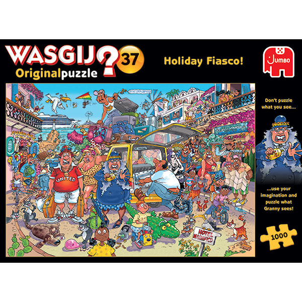 Wasgij Original 37 Holiday Fiasco Pussel 1000 bitar, Jumbo