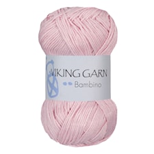 Bambino Garn Bomullsmix 50 g Ljusrosa 465 Viking Garn