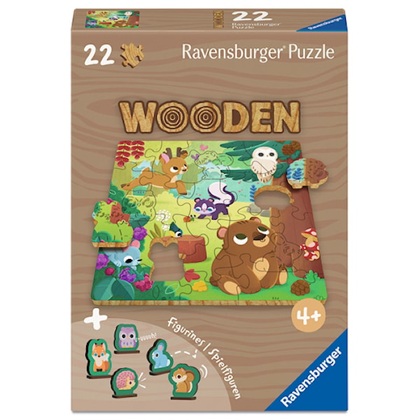 Forest Animals Träpussel 22 Bitar Ravensburger