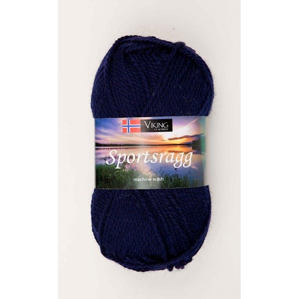 Viking of Norway Sportsragg Garn Ullmix 50g Marin 526