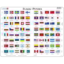 Flaggpussel Larsen 80 bitar