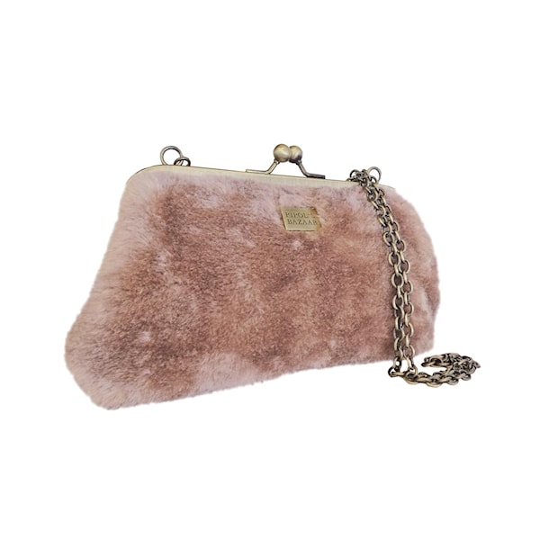 Clutch Fiesta Furry Chain, Dusty