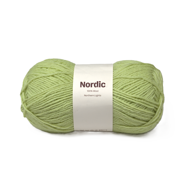 Nordic 100% ull 100 gr Nordlys grønn A594 Adlibris