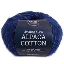 Adlibris Alpaca Cotton 50 g, Royal Blue Twist A702