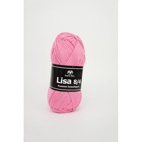 Svarta Fåret Lisa 8/4 Garn Bomull 50g cerise 44