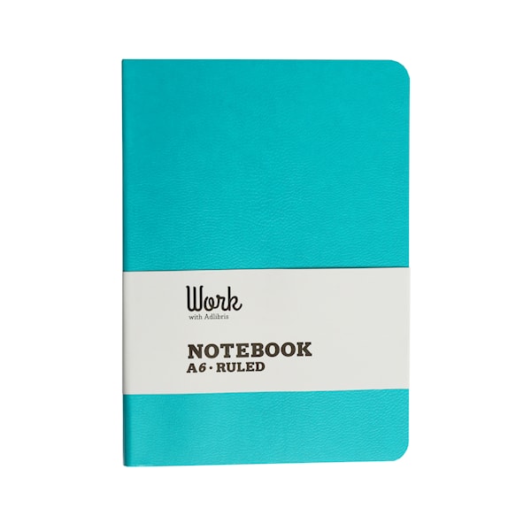 Anteckningsbok A6 Linjerat Adlibris Cerulean Blue