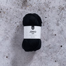 8/4 Puuvillalanka 50 g Musta (32012) Järbo