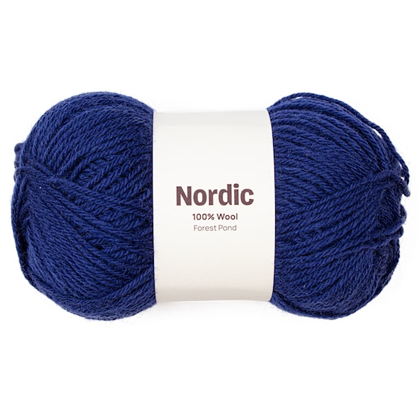 Nordic 100% ull 100 gr Dam marineblå A837 Adlibris