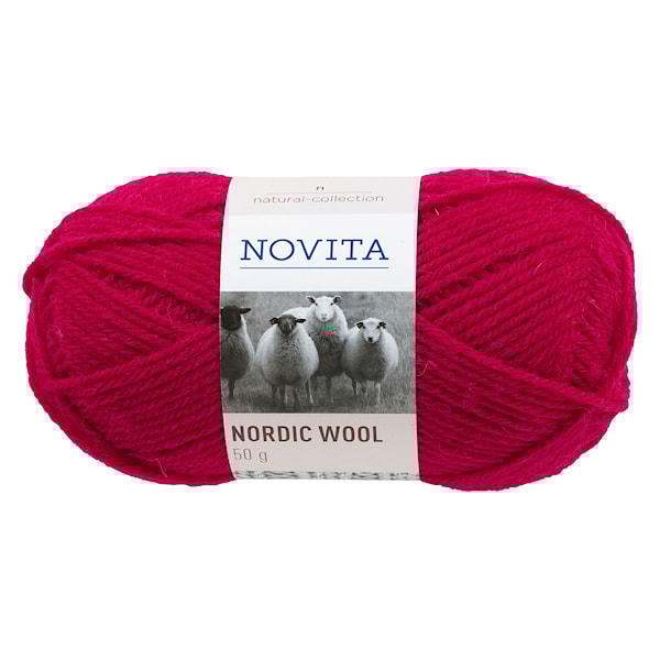 Novita Nordic Wool, tummanpunainen (547)