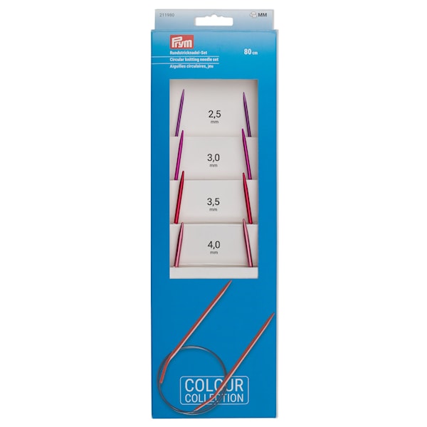 Rundstrikkepinnesett 2,5-4 mm Prym