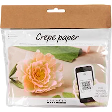Askartelusetti Mini Kreppipaperi, Pioni, Jonka joustavuus: 180%, 105 g, 1 pkk/ 1 pkt