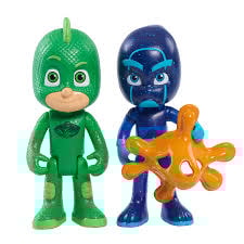 Figurset 2-pack, Gecko VS Night Ninja, Pyjamashjältarna