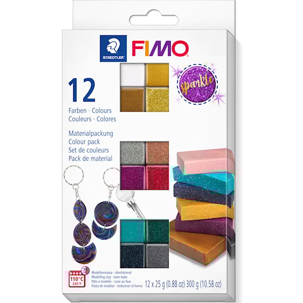 FIMO Effect Set Leire Sparkle 12x25g Staedtler