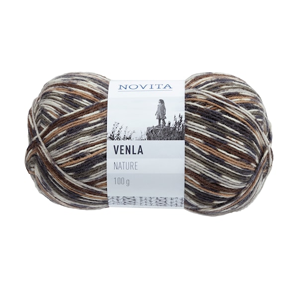 Novita Venla Nature villasekoitelanka 100 g pöllö 877