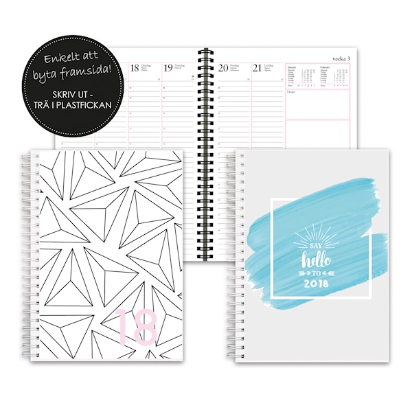 Week calendar 2018, A5, 2i1